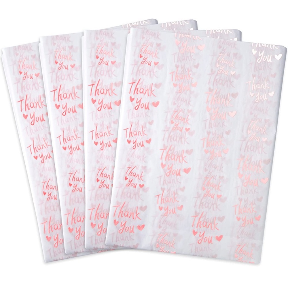 100 Pink Thank You Tissue Paper Sheets, 14x20 PRICE IS FIRM - Picture 9 of 9